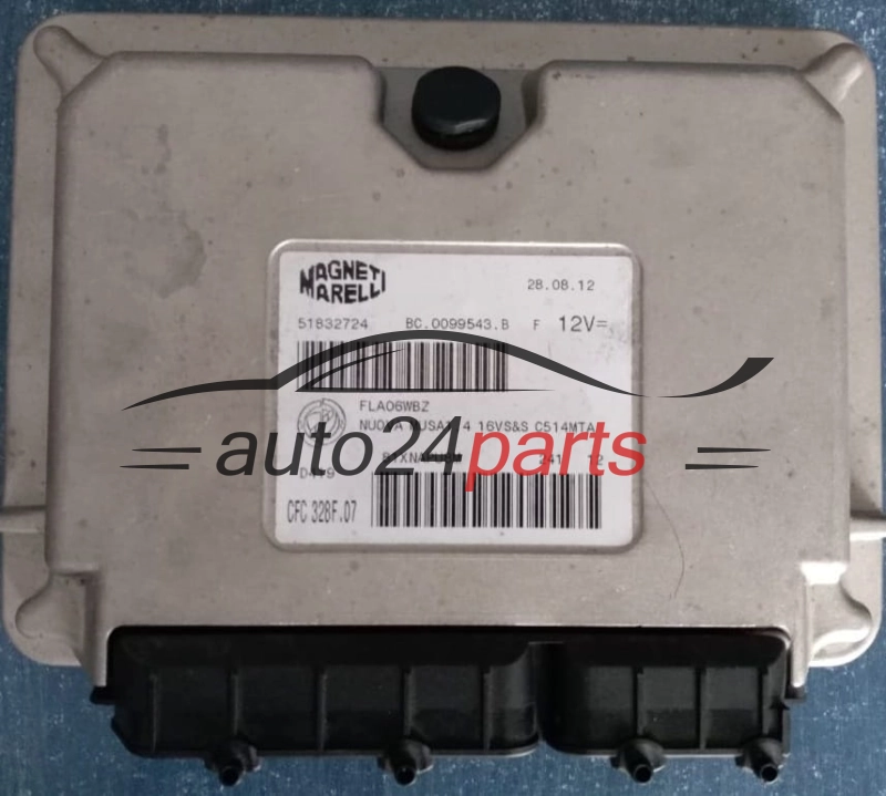 STEROWNIK SKRZYNI AUTOMATYCZNEJ FIAT 500 MAGNETI MARELLI CFC 328F.07, CFC328F07, 51832724