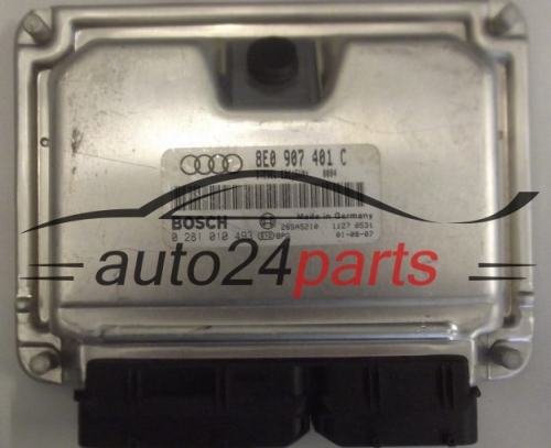 CALCULATEUR MOTEUR AUDI A4 1.9 TDI BOSCH 0 281 010 493, 8E0 907 401 C