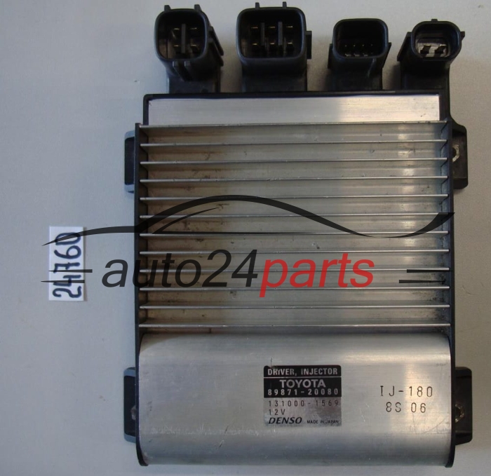 KOMPUTER STEROWNIK SILNIKA WTRYSKOW TOYOTA AVENSIS RAV-4 2.2 D4D DENSO 131000-1569, 1310001569, 89871-20080, 8987120080
