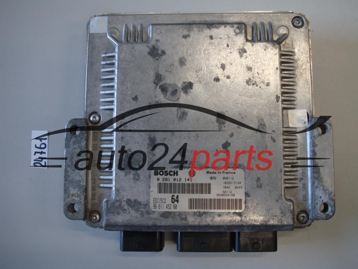 KOMPUTER STEROWNIK SILNIKA CITROEN PEUGEOT 2.2 HDI BOSCH 0 281 012 141, 0281012141, 96 611 452 80, 9661145280, EDC15C2