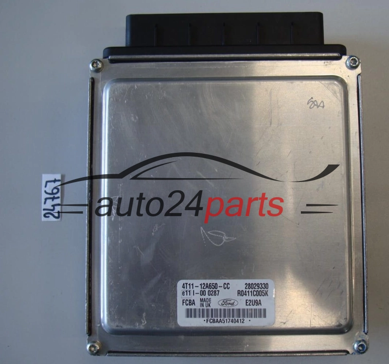 KOMPUTER STEROWNIK SILNIKA FORD CONNECT 1.8 TDCI 4T1112A650CC, 4T11-12A650-CC FCBA, 28029330, R0411C005K
