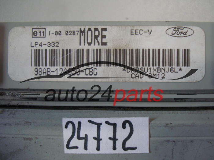 KOMPUTER STEROWNIK SILNIKA FORD 98AB-12A650-CBG, 98AB12A650CBG, MORE
