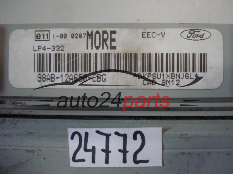KOMPUTER STEROWNIK SILNIKA FORD 98AB-12A650-CBG, 98AB12A650CBG, MORE