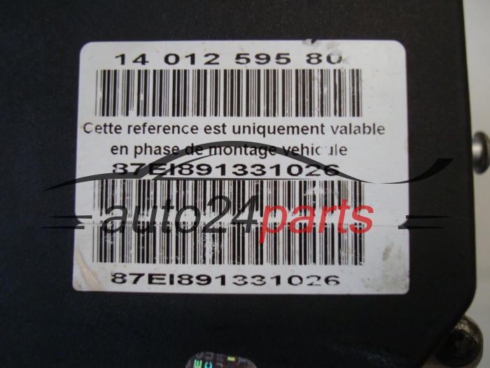 ABS POMPA I STEROWNIK CITROEN PEUGEOT BOSCH 0 265 235 486, 0265235486, 9661887180, 0265950806