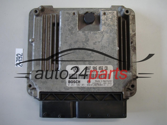 KOMPUTER STEROWNIK SILNIKA VW VOLKSWAGEN GOLF 2.0 FSI BOSCH 0 261 S02 051, 0261S02051, 06F 906 056 CB, 06F906056CB, MED9.5.10