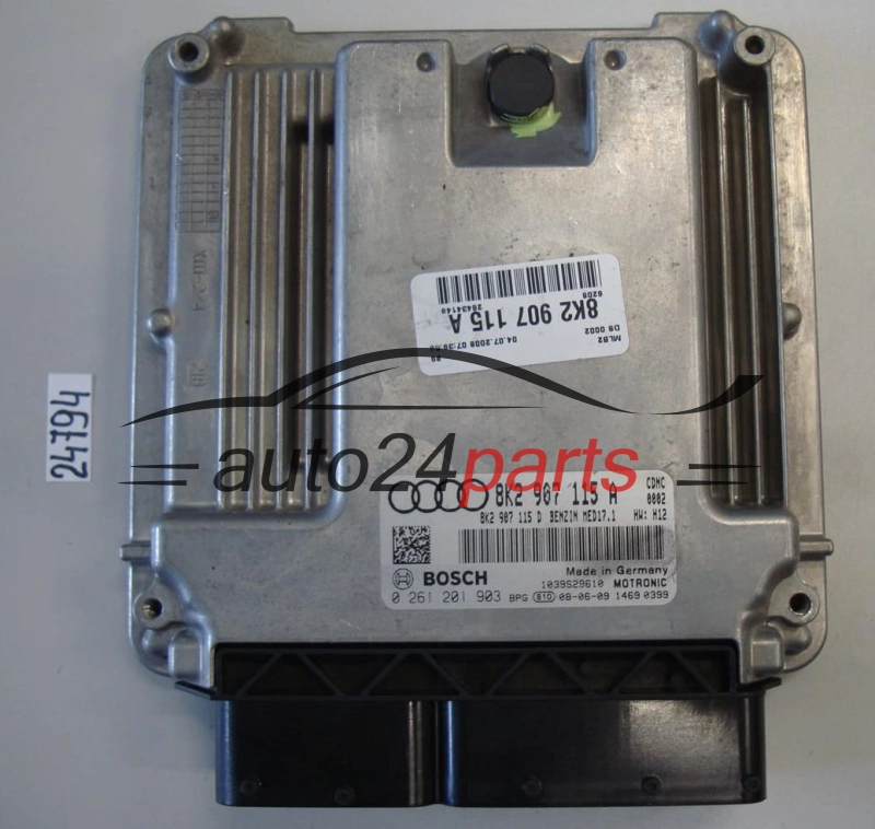 Sterownik silnika AUDI A4 2.0 TFSI 8K2907115A 8K290711 0261201903