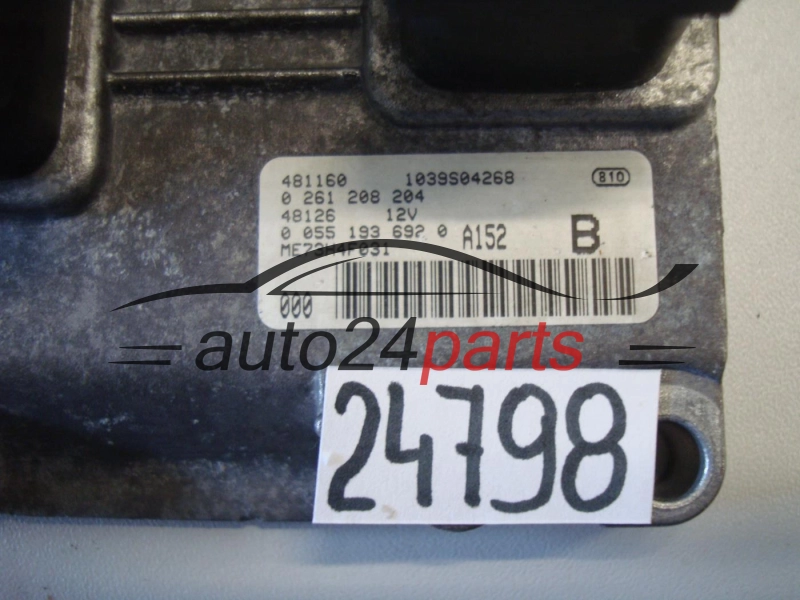 KOMPUTER STEROWNIK SILNIKA FIAT STILO 1.4 16V BOSCH 0 261 208 204, 0261208204, 0 055 193 692 0, 00551936920, A152 B