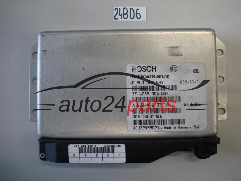 STEROWNIK SKRZYNI AUTOMATYCZNEJ MERCEDES VITO BOSCH 0 260 002 647, 0260002647, A 638 446 03 10, A6384460310, ZF 6058 001 034, ZF6058001034