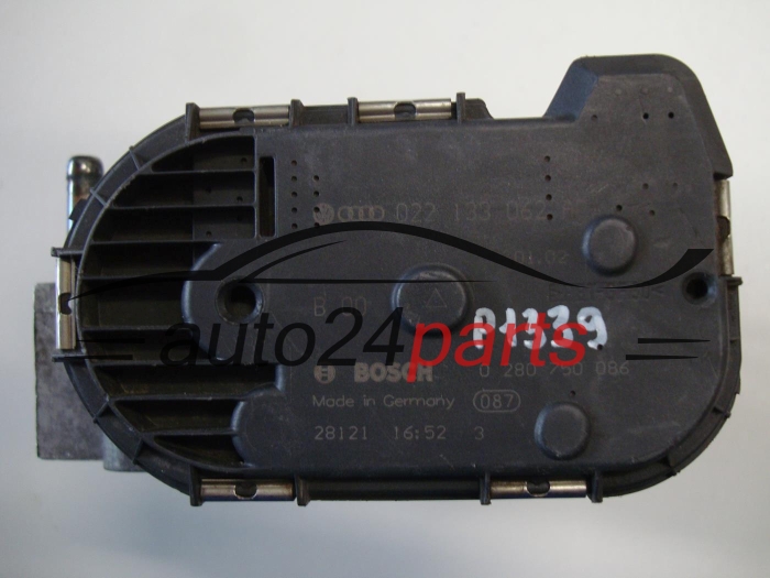 Cuerpo de mariposa VW VOLKSWAGEN SEAT BOSCH 0 280 750 086, 0280750086, 022 133 062 AB, 022133062AB