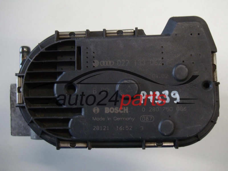 PRZEPUSTNICA POWIETRZA VW VOLKSWAGEN SEAT BOSCH 0 280 750 086, 0280750086, 022 133 062 AB, 022133062AB