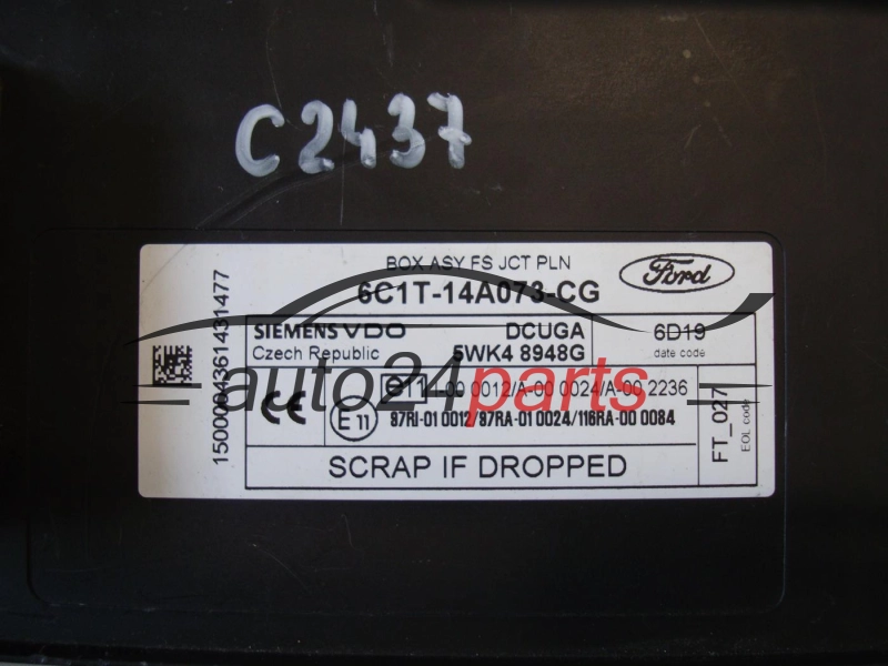 CENTRALKA MODUL FORD TRANSIT 6C1T-14A073-CG, 6C1T14A073CG, 5WK48948G