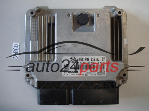 KOMPUTER STEROWNIK SILNIKA VW VOLKSWAGEN GOLF 1.4 TSI 03C 906 016 AJ, 03C906016AJ, 03C 907 309 A, 03C907309A, BOSCH 0 261 S05 808, 0261S05808, BENZIN MED17.5.5, 1039S37672
