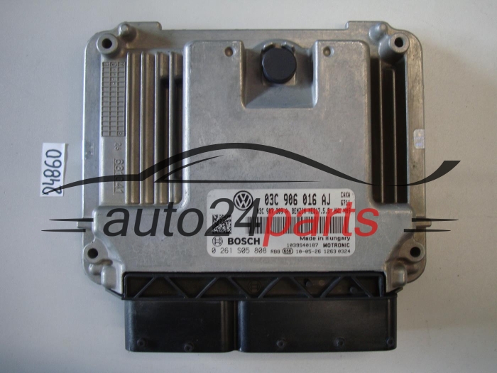 KOMPUTER STEROWNIK SILNIKA VW VOLKSWAGEN GOLF 1.4 TSI 03C 906 016 AJ, 03C906016AJ, 03C 907 309 A, 03C907309A, BOSCH 0 261 S05 808, 0261S05808, BENZIN MED17.5.5, 1039S37672