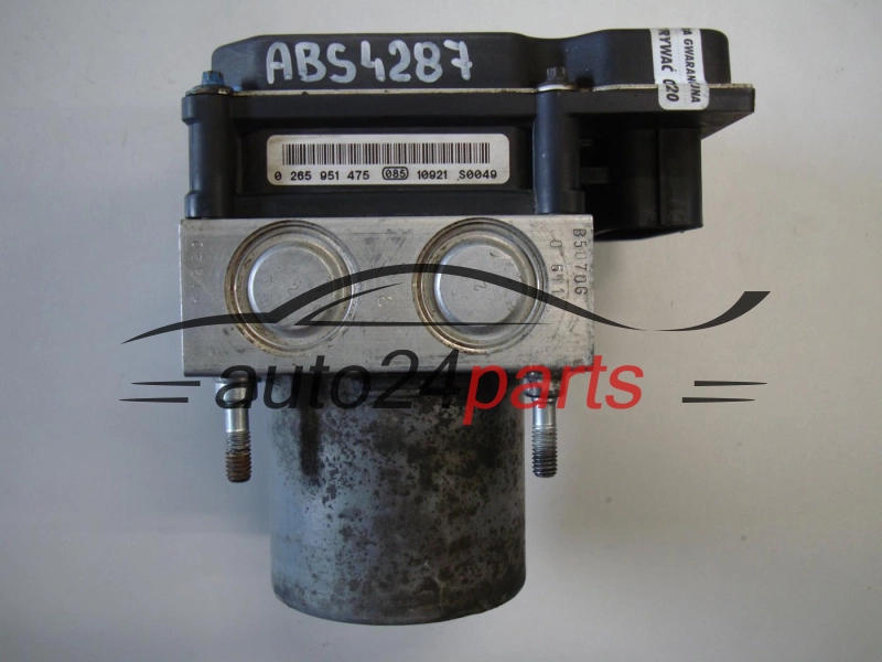 Pompa abs i sterownik CITROEN PEUGEOT 0265251237 9674663580 0265951475