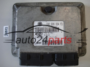 MOTORSTEUERGERÄT ECU STEUERGERÄT SKODA FABIA 1.4 BBY 036906034FD, 036 906 034 FD, 6160068206, 61600.682.06, IAW4MV.FD, IAW4MVFD 