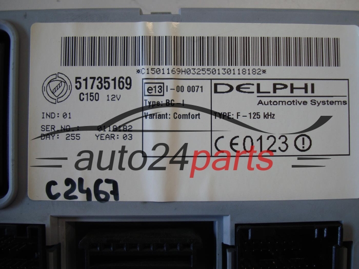 CENTRALKA MODUL STEROWNIK FIAT 51735169