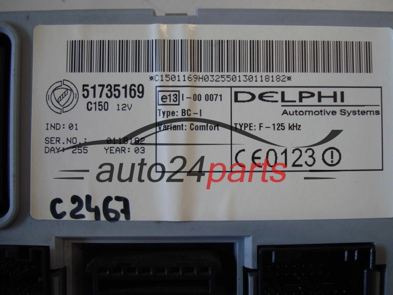 CENTRALKA MODUL STEROWNIK FIAT 51735169