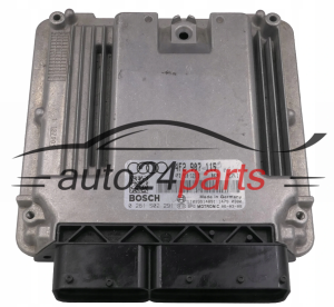 CALCULATEUR MOTEUR AUDI A6 2.0 FSI 4F2907115, 4F2 907 115, 4F2901115B, 4F2 910 115 B, BOSCH 0261S02291, 0 261 S02 291, MED9.1 0010 1039S12077