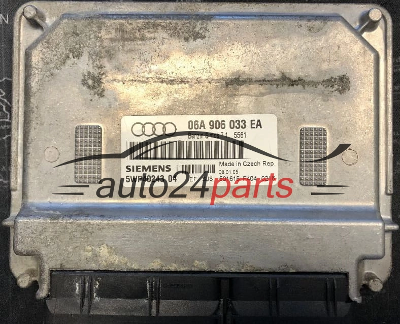 KOMPUTER STEROWNIK SILNIKA AUDI 06A 906 033 EA, 06A906033EA, 5WP40243 04, 5WP4024304, SIMOS 7.1