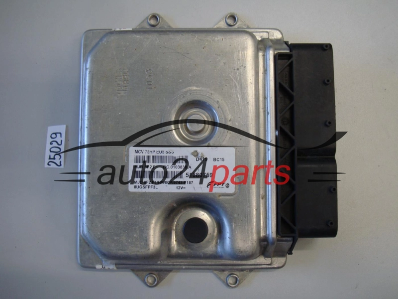 KOMPUTER STEROWNIK SILNIKA PEUGEOT BIPPER, CITROEN NEMO, 51880759, MJD8F2F1, BC0103838A, MJD8F2F1HW00P9743F187, 8UGV621AK