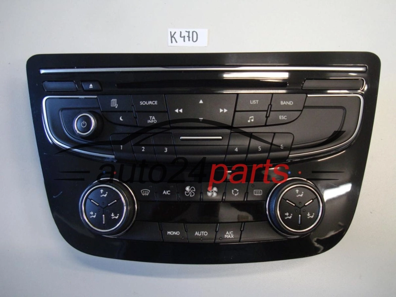 PANEL STEROWANIA RADIEM CD KLIMATRONIKIEM W2 FMUX RFTA 2Z / RNEG CEM0 PEUGEOT 508 96656643XZ / 96656643XZ-01