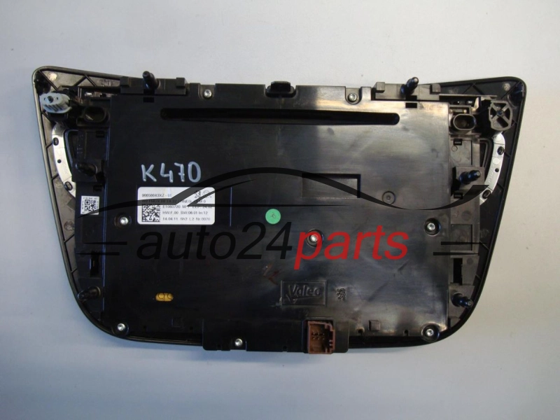 PANEL STEROWANIA RADIEM CD KLIMATRONIKIEM W2 FMUX RFTA 2Z / RNEG CEM0 PEUGEOT 508 96656643XZ / 96656643XZ-01