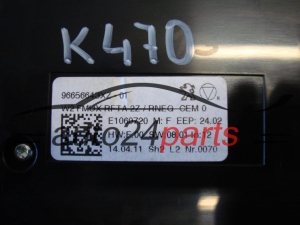PANEL STEROWANIA RADIEM CD KLIMATRONIKIEM W2 FMUX RFTA 2Z / RNEG CEM0 PEUGEOT 508 96656643XZ / 96656643XZ-01
