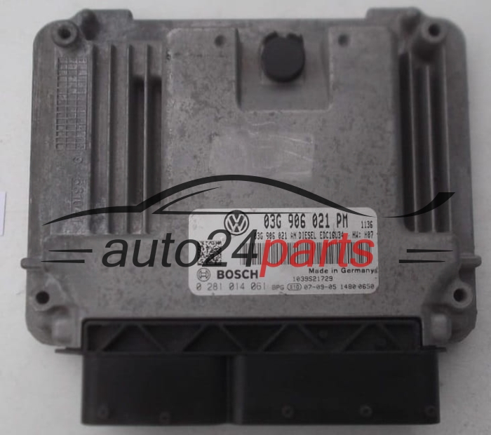 VW VOLKSWAGEN GOLF 1.9 TDI 03G906021PM, 03G 906 021 PM, 03G906021AN, 03G 906 021 AN BOSCH 0281014061, 0 281 014 061