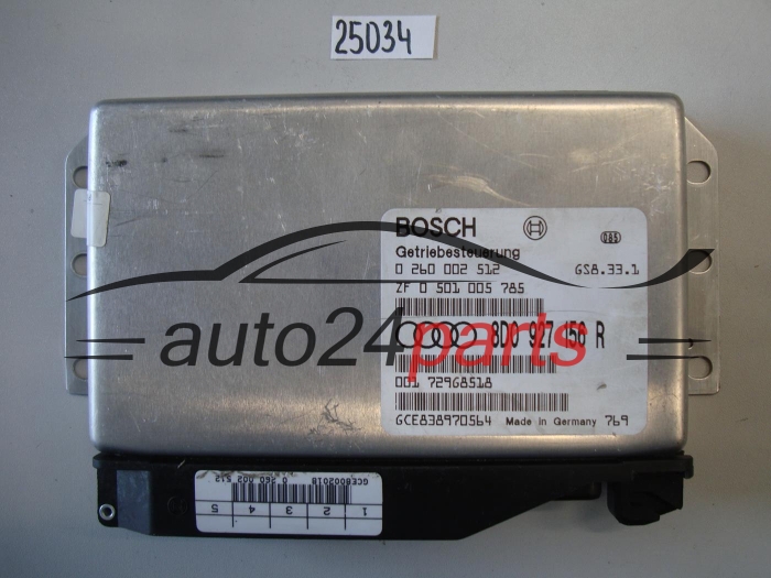 STEROWNIK SKRZYNI AUTOMATYCZNEJ AUDI A4 2.4 BOSCH 0 260 002 512, 0260002512, 8D0 927 156 R, 8D0927156R