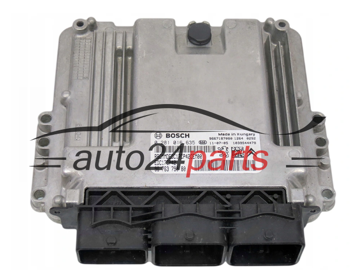 KOMPUTER STEROWNIK SILNIKA CITROEN PEUGEOT BOSCH 0 281 016 635, 0281016635, 9676379080, EDC17CP42