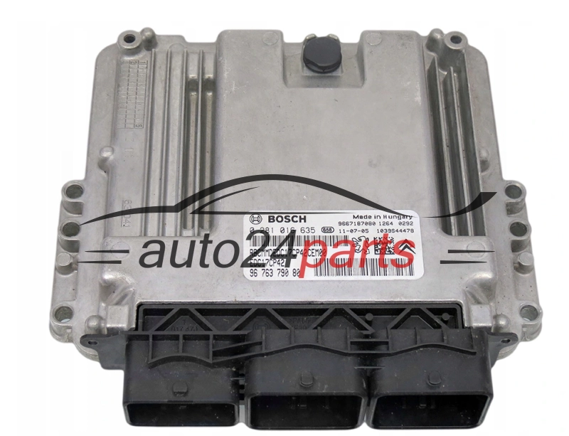 KOMPUTER STEROWNIK SILNIKA CITROEN PEUGEOT BOSCH 0 281 016 635, 0281016635, 9676379080, EDC17CP42