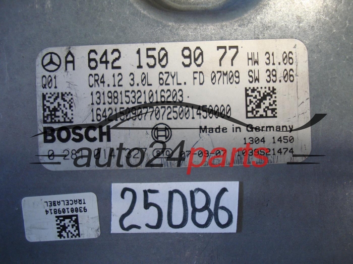 KOMPUTER STEROWNIK SILNIKA MERCEDES BENZ BOSCH 0 281 014 327, 0281014327, A6421509077, CR4.12