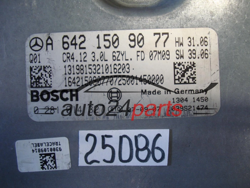 KOMPUTER STEROWNIK SILNIKA MERCEDES BENZ BOSCH 0 281 014 327, 0281014327, A6421509077, CR4.12