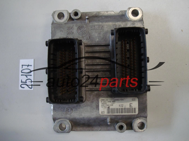 KOMPUTER STEROWNIK SILNIKA FIAT GRANDE PUNTO 1.4 BOSCH 0 261 208 969, 0261208969, 00517981540