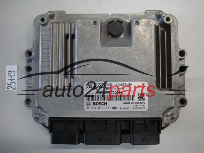 KOMPUTER STEROWNIK SILNIKA FORD FOCUS 1.6 TDCI BOSCH 0 281 017 771, 0281017771, 9M51-12A650-BH, 9M5112A650BH
