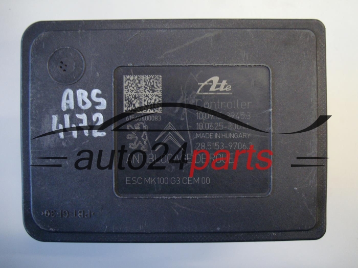 ABS POMPA I STEROWNIK CITROEN PEUGEOT 9812847780, 10.0220-0496.4, 10022004964, 10.0915-3945.3, 10091539453