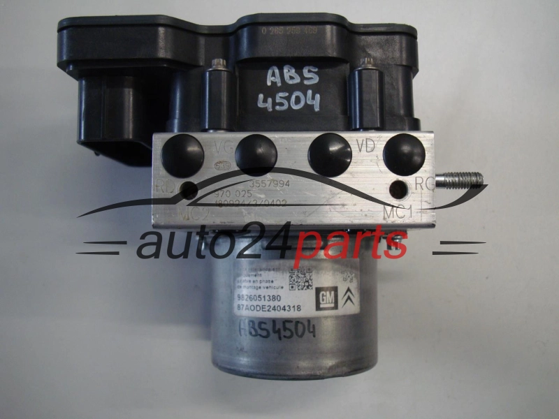 ABS POMPA I STEROWNIK CITROEN 9826051380, 0 265 956 240, 0265956240