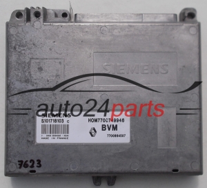 CALCULATEUR MOTEUR RENAULT CLIO 1.4, S101718103, HOM7700749946, BVM