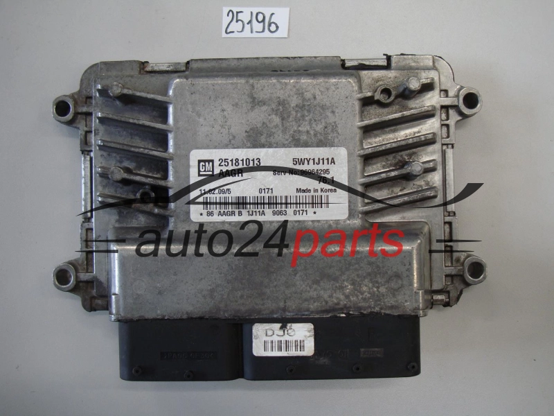KOMPUTER STEROWNIK SILNIKA CHEVROLET CRUZE 25181013, 5WY1J11A, AAGR