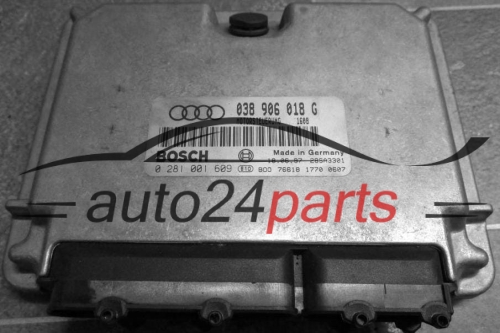 CALCULATEUR MOTEUR AUDI A6 1.9 TDI AFN 038 906 018 G, 038906018G, BOSCH 0 281 001 609, 0281001609