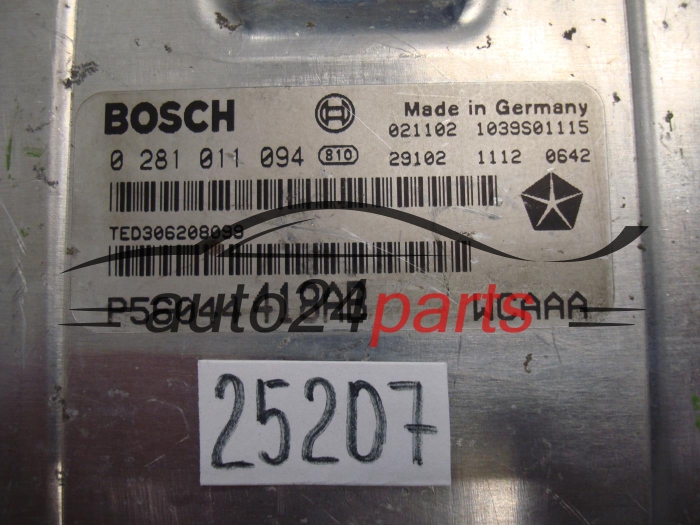JEEP CHEROKEE BOSCH 0 281 011 094, 0281011094, P56044418AB