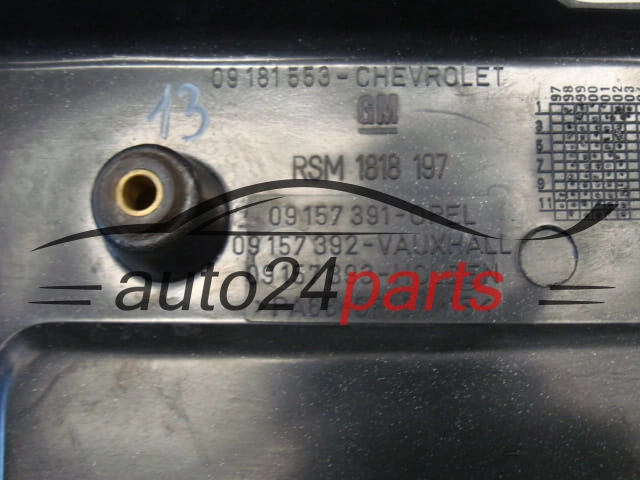 POKRYWA OSLONA SILNIKA OPEL ASTRA G ZAFIRA 09157391