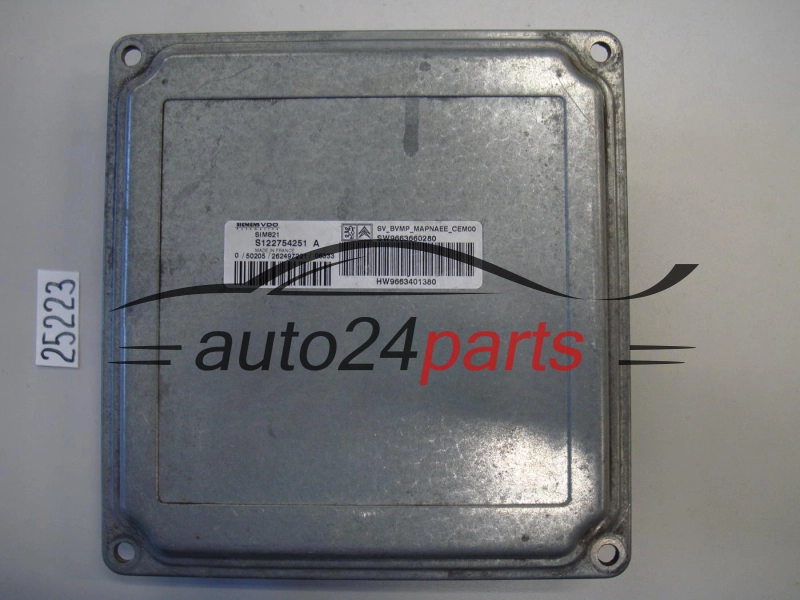 STEROWNIK SKRZYNI BIEGOW PEUGEOT S122754251 A, S122754251A, SIM821, 9663660280