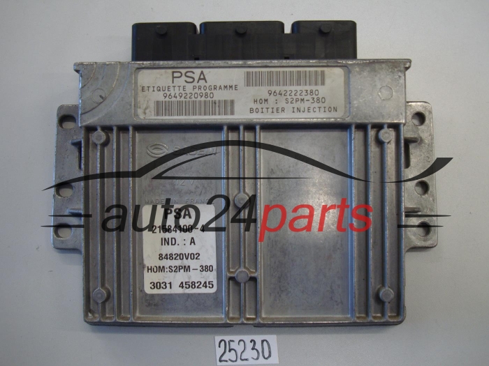 KOMPUTER STEROWNIK SILNIKA CITROEN C3 1.4 21584100-4, 9649220980, 84820V02, 9642222380