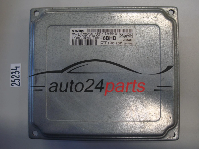 KOMPUTER STEROWNIK SILNIKA FORD S120977015F, 4S61-12A650-SD, 4S6112A650SD, SIM210, 6BHD