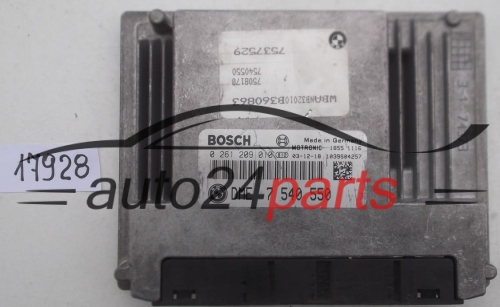 KOMPUTER STEROWNIK SILNIKA BMW E65 E66 645 BOSCH 0 261 209 010,  DME 7 540 550