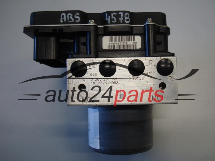 ABS POMPA I STEROWNIK PEUGEOT FIAT BOSCH 0 265 251 169, 0265251169, 51857231, 0265951618