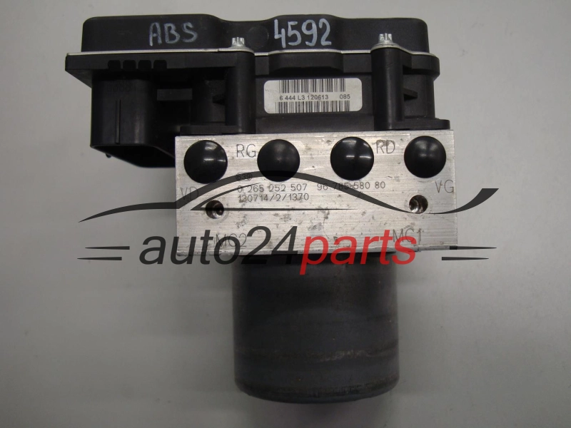 ABS POMPA I STEROWNIK CITROEN BOSCH 0 265 252 507, 0265252507, 9678558080, 0265952143