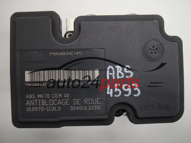 ABS POMPA I STEROWNIK PEUGEOT 9661691580, 10.0207-0076.4, 10020700764, 10.0970-1131.3, 10097011313