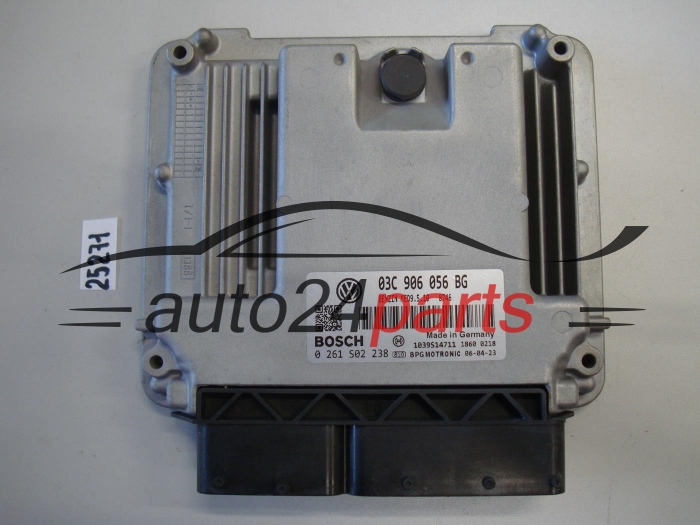 KOMPUTER STEROWNIK SILNIKA VW VOLKSWAGEN GOLF 1.4 TSI BOSCH 0 261 S02 238, 0261S02238, 03C 906 056 BG, 03C906056BG